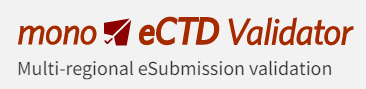 Mono eCTD Validator